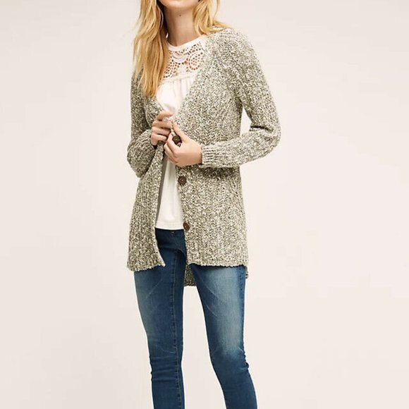 Anthropologie Angel of theNorth Mori Cardigan Long Sleeve Button-Up Women XS NWT - Picture 1 of 11